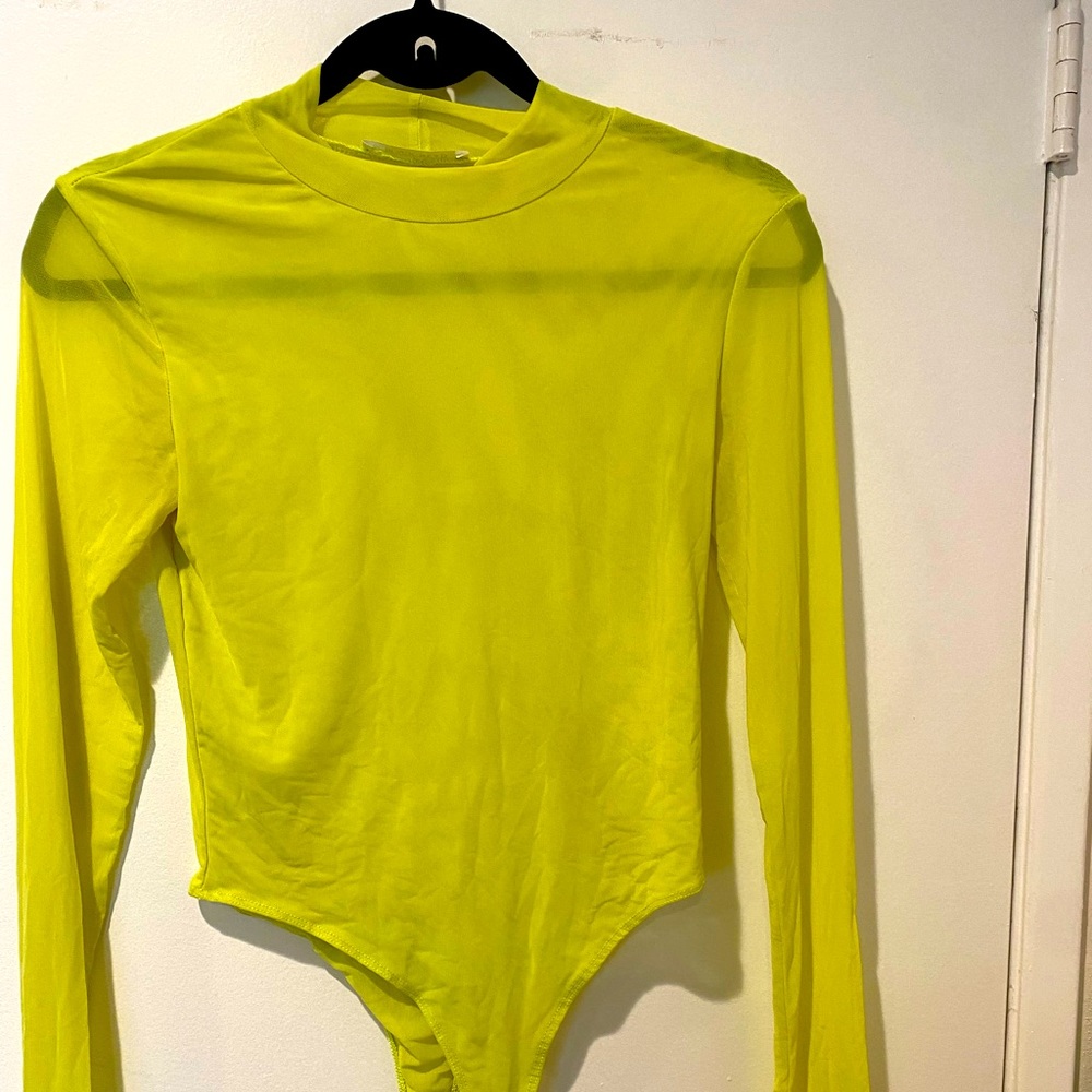 Like green sheer long sleeve